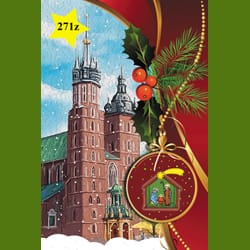 kartki bożonarodzeniowe z motywami Krakowa